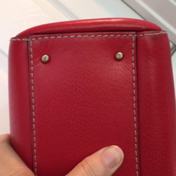 Kate Spade cherry red purse with dust cover - Picture 10 of 15